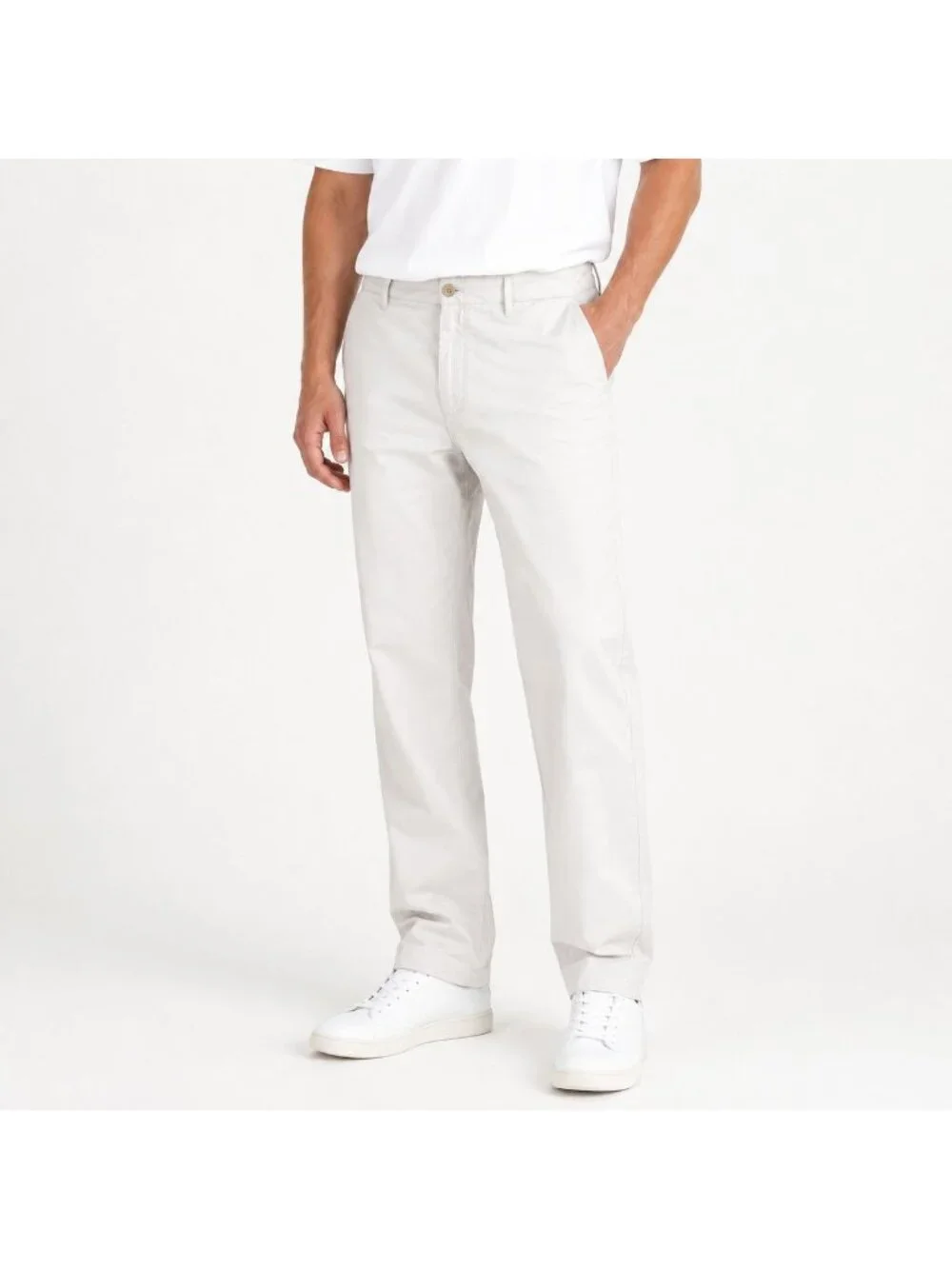 NWT Banana Republic Aiden Chino Pants Men's 36x30 Straight Stretch White